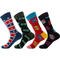Xianghui Wholesale High Quality Winter Socks Full Cotton Jacquard Dress Socks