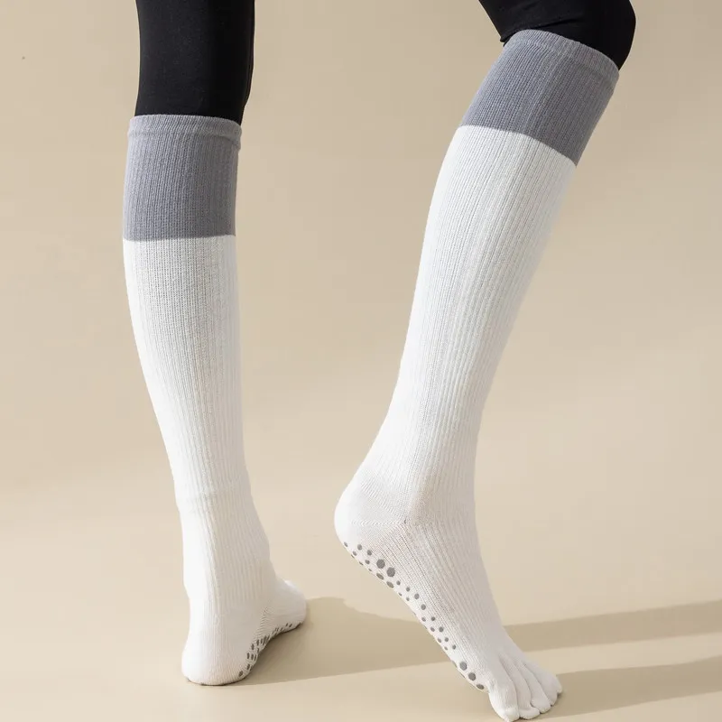 Xianghui Long Calf Pressure Professional Pilates Fitness Dance Toe Sport Yoga Socks