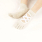Xianghui Professional Solid Color Non-Slip Pilates Fitness Five-Finger Socks