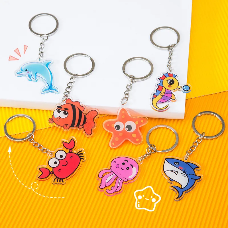 Xianghui Cute Poular Quality Custom Design Fashion Fish Acrylic Keychain