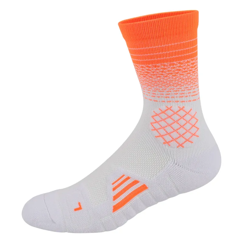 Xianghui Wholesale Mens Breathable Cushion Sports Athletic Basketball Sock