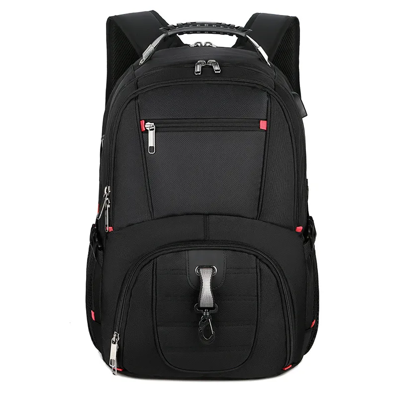 Wholesale Custom Logo Waterproof School Bag Outdoor Travel Business Men's Laptop Backpack with USB