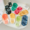 Xianghui Pilates Tie-Dye Color Low Cut Anti-Slip Sport Yoga Socks with Terry
