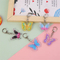 Xianghui Fashion Beautiful Colorful Butterfly Patterns Custom Acrylic Keychain
