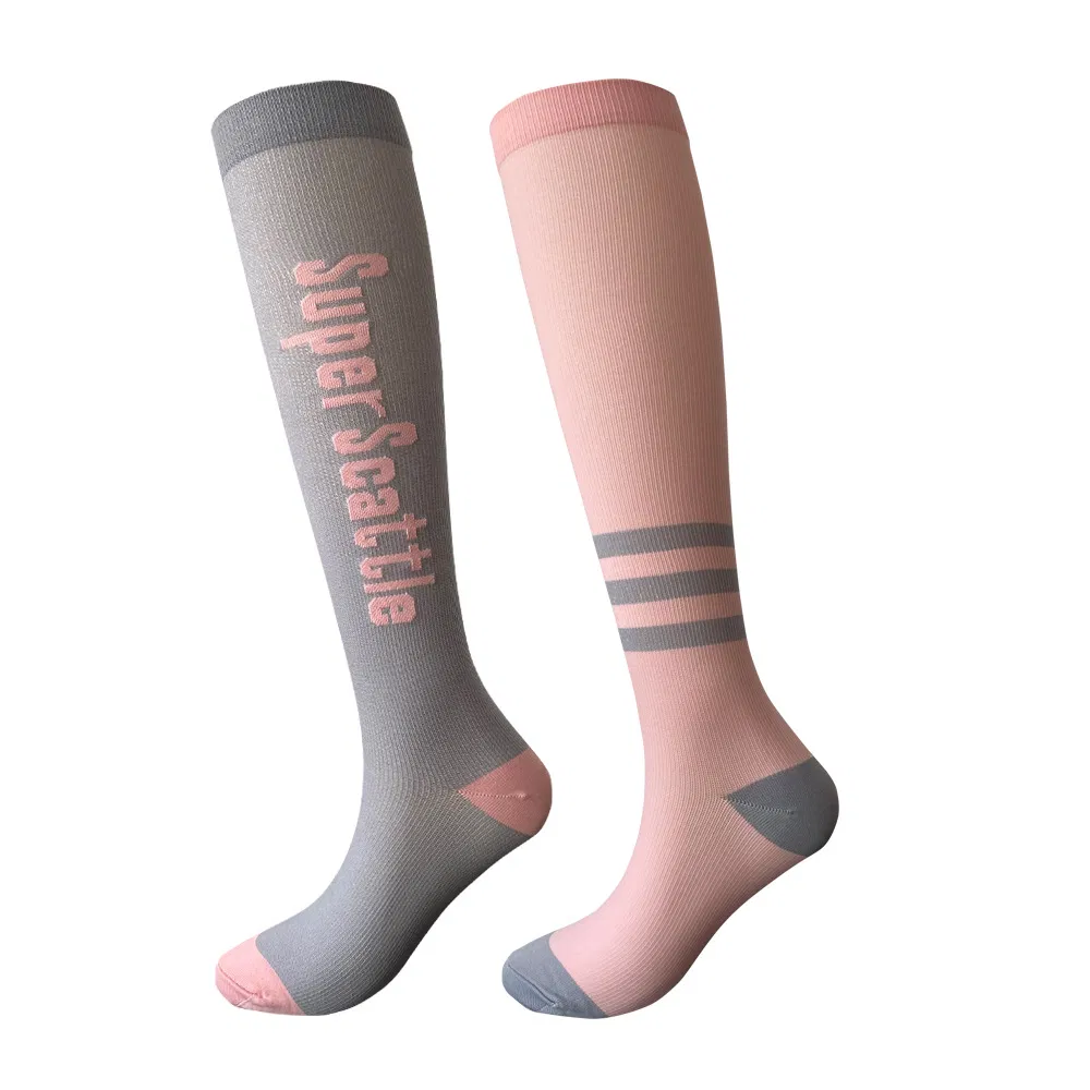 Xianghui Breathable 100% Cotton High Compression Socks for Women and Men