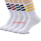 Xianghui Breathable Fashion Colorful Stripe Custom Logo Sport Socks for Adult
