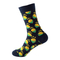 Xianghui Cotton Lemon Strawberry Patterned Colorful Style Fashion Casual Socks