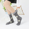 Xianghui Creative Cartoon Flower Embroidered Letter Women Happy Socks