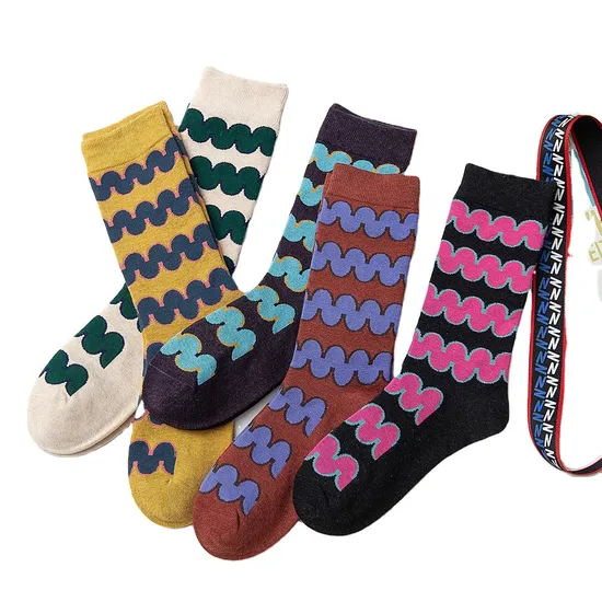 Xianghui Custom Fashion Cotton Women Slouch Socks Women's Stripe Socks