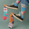 Xianghui Custom Unisex Funny Pattern Jacquard Tube Cotton Crew Happy Socks