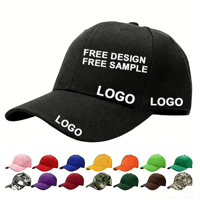 Custom Embroidered Baseball Cap | 6 Panel Cotton Twill Adjustable Outdoor Hat