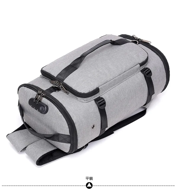 Xianghui Luggage Sports Travel Bag Waterproof Tote Gym Pink Duffle Men Bag