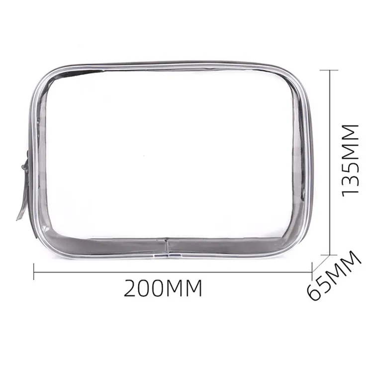 Xianghui Custom Logo Waterproof Multifunctional PVC Cosmetic Bag Travel Transparent Makeup Bag
