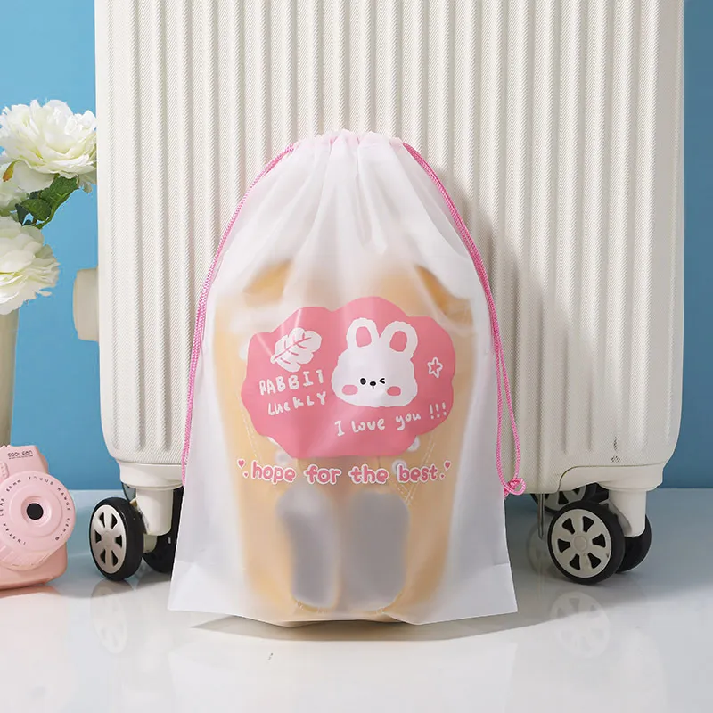 Xianghui Bundle Pocket Clothing Shoes Travel Storage Bag Transparent Wholesale Plastic Drawstring Bag