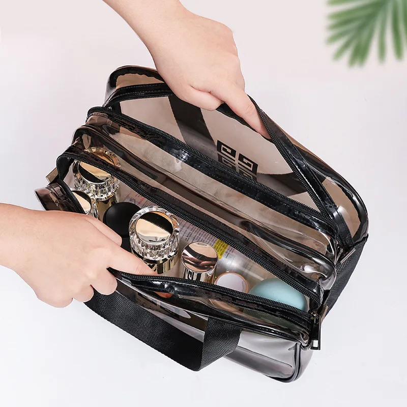 Custom Makeup Bag Portable Waterproof Toiletry Pouch Travel Make up Bag Multifunctional Brush Cosmetic Bag for Women