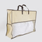 2024 Customizable Non-Woven Reusable Shopping Bag Canvas Tote with Cotton Handle Home Textile Zipper Packaging Logo Pattern Gift
