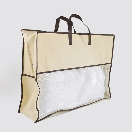 2024 Customizable Non-Woven Reusable Shopping Bag Canvas Tote with Cotton Handle Home Textile Zipper Packaging Logo Pattern Gift