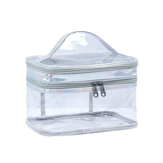 Xianghui Custom Makeup Bag Portable Waterproof Toiletry Pouch Travel Make up Bag PVC Cosmetic Bag