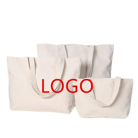Custom Printed Logo Recycle Grocery Tote Boat Bag Cotton Shopping Bag