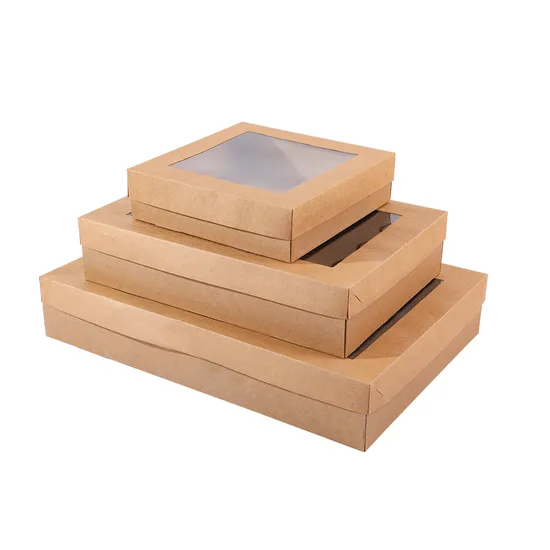 Xianghui Visual Fenestration Corrugated Box Baked Goods Cake Packaging Gift Box