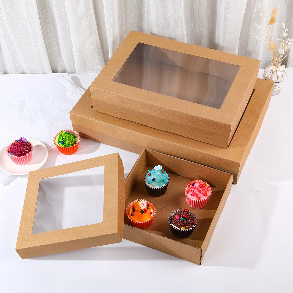 Xianghui Visual Fenestration Corrugated Box Baked Goods Cake Packaging Gift Box