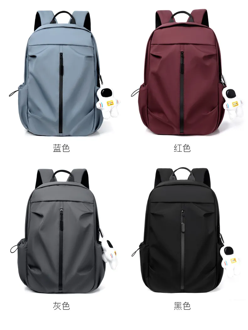 Backpack Casual Street Oxford Waterproof Schoolbag Backpack for Men and Women