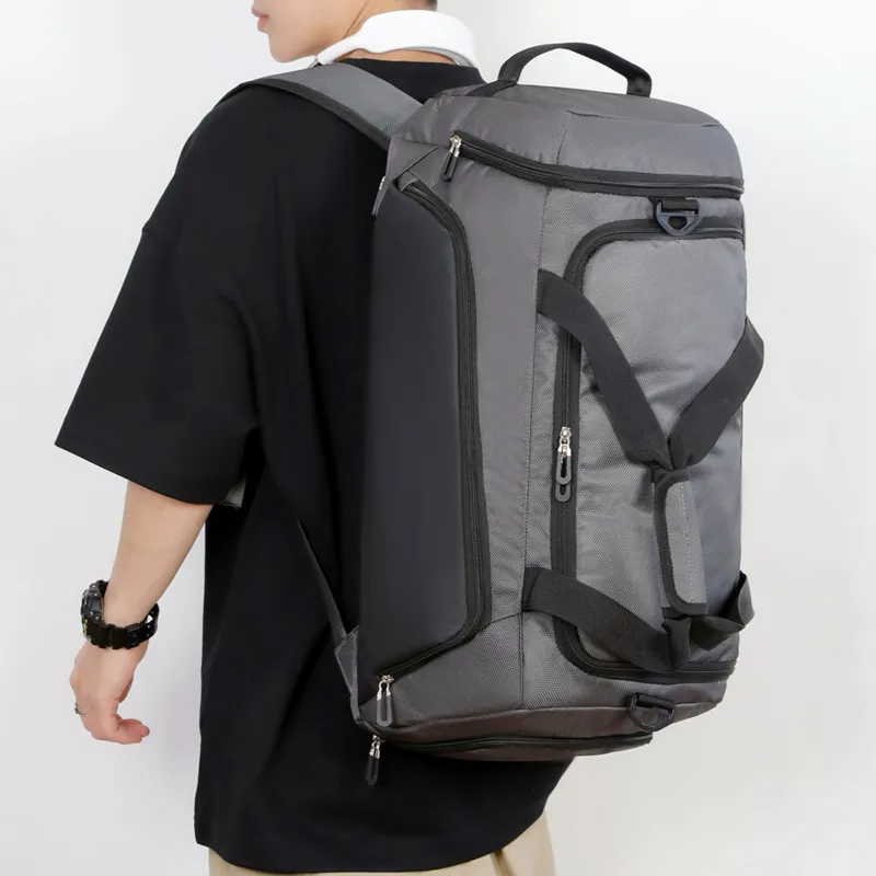 Xianghui Lightweight Large Travel Backpack Low MOQ Dry Wet Separation Multifunctional Sports Bag Custom Logo Zipper Business