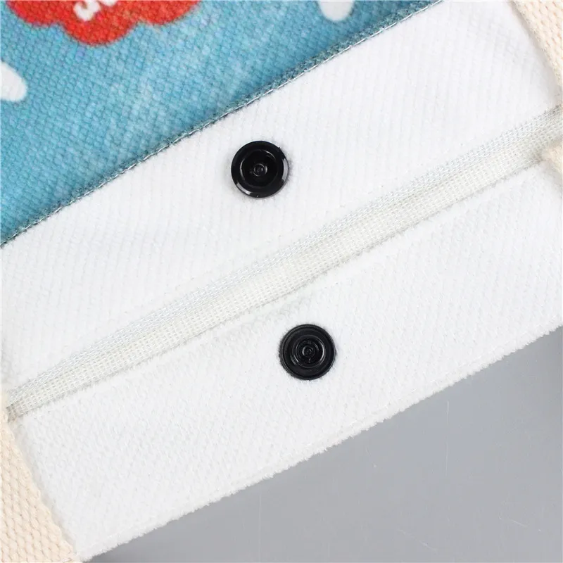 Xianghui Canvas Tote Bag Reusable Grocery Shopping Gift Bag with Handles Strap