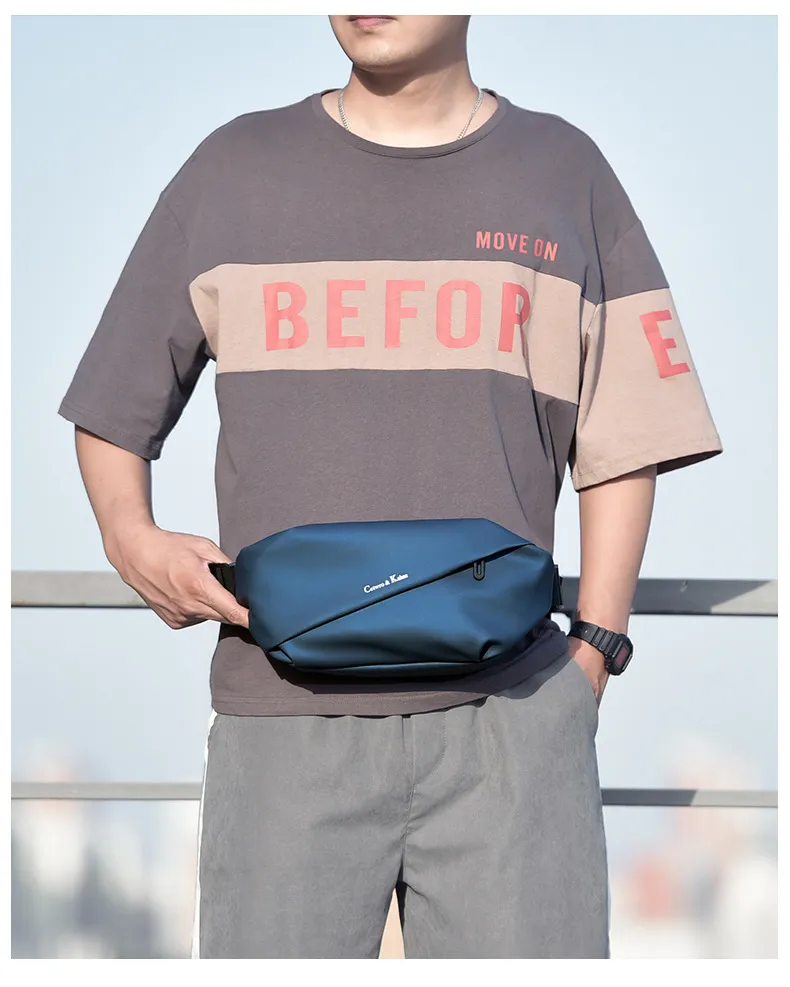 Custom Logo Wholesale Classic Waist Bag Polyester Fiber Waterproof Chest Pack Outdoor Sports Large Capacity Waist Bag Unisex