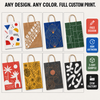 Wholesale Custom Printed Kraft Paper Bag With Handle Paper Bag With logo Bulk OEM Retail Shopping Takeout Food Packaging Bags