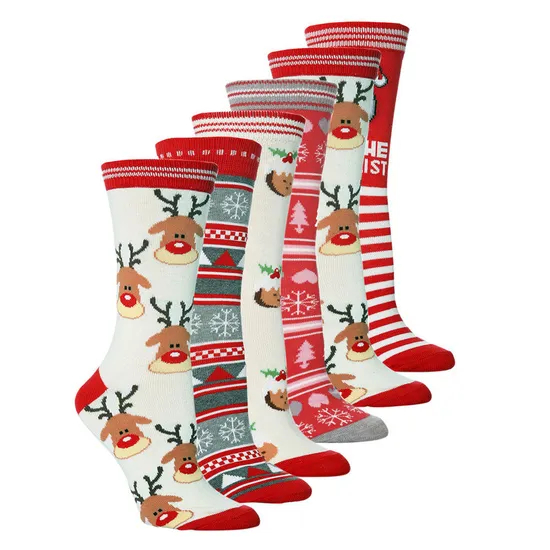 Xianghui New Women's Socks Personality Socks Christmas