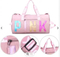 Xianghui Large Pink Duffle Bags Shoulder Gym Sports Bag Nylon Waterproof Bag