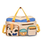Xianghui Casual Sports Gym Bag Women Unique Niche Large Capacity Short Trip Storage Luggage Bag Dopamine Tote Travel Bag