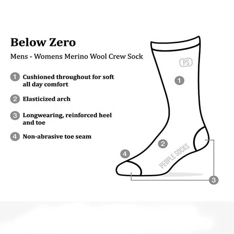 Xianghui Custom Logo Men's Merino Wool Socks Wool Blend Boot Outdoor Recycled Socks