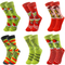 Xianghui Creative Christmas Socks Cartoon Grinch Cute Stock Knitted Socks