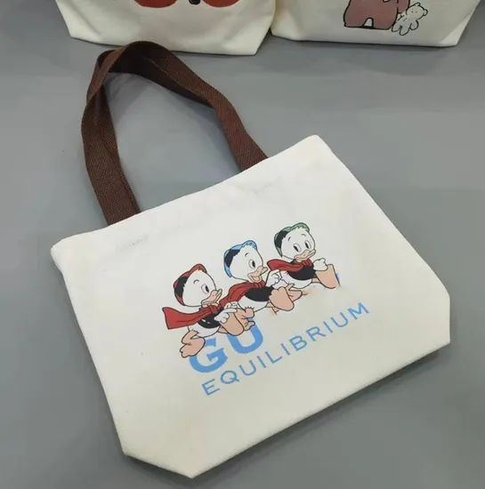 Xianghui Logo Printed on It Children's Student Canvas Bag Summer Birthday Gift Handbag