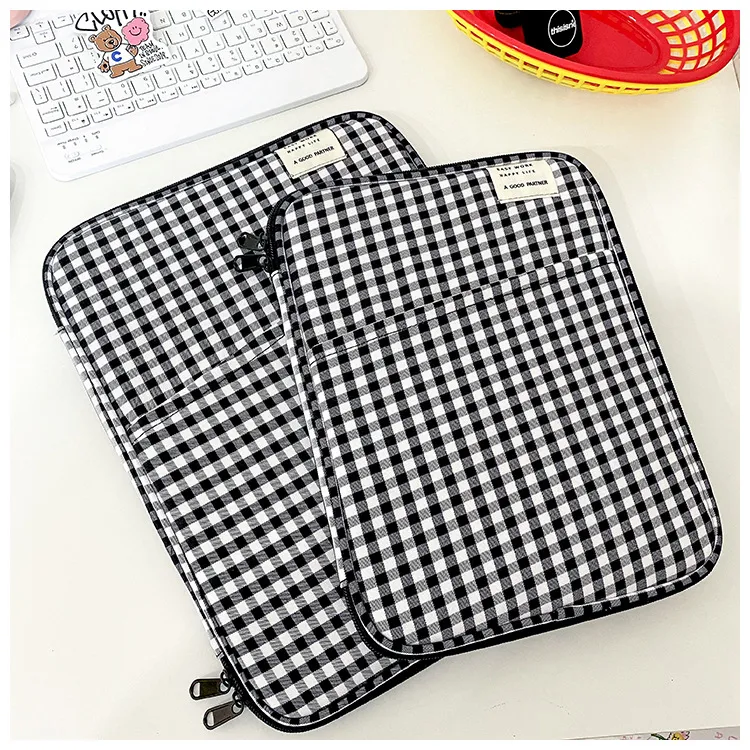 Xianghui Computer Bag Customized Check Pattern Laptop Sleeve Bag