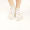 Xianghui Professional Solid Color Non-Slip Pilates Fitness Five-Finger Socks