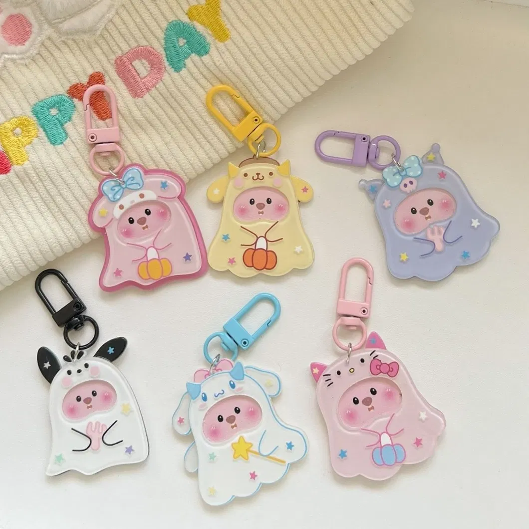 Xianghui Colorful Popular Hot Selling Cute Goast Pig Sahpe Acrylic Keychain