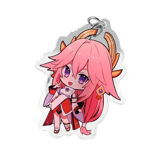 Xianghui Cartoon Customize Transparent DIY Acrylic Pendant Ornaments Key Tag Keychains