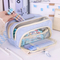 Wholesale School Supplies Pencil Case for School Pen Bags Zipper Pencil Pouch Custom Logo Cloth Pencil Bag