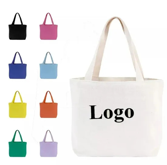 Xianghui Custom Logo Eco Friendly Plain Shopping Tote Bag Cotton Canvas Bag