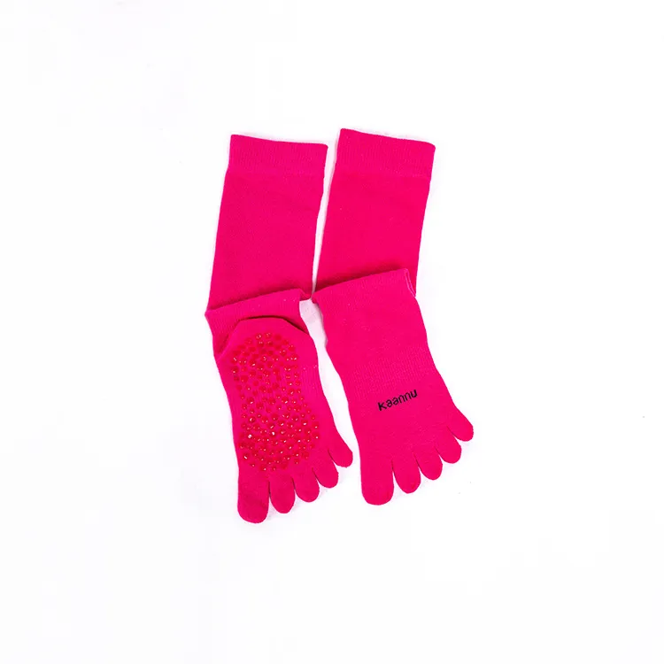 Xianghui Pilates Beginners Five Fingers Non-Slip Yoga Socks Professional Female Compression Socks
