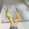 Xianghui Comfortable Expression Cotton Woman Slippers Short Ankle Socks