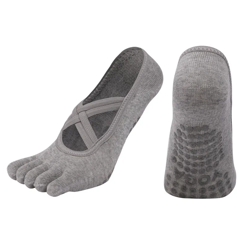 Xianghui fashion Fitness Non Slip Women Breathable Toe Peep-Toe Yoga Sport Socks
