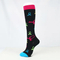 Xianghui Unisex Novelty Jacquard Pattern Compression Socks Stretchy Zipper Leg Support