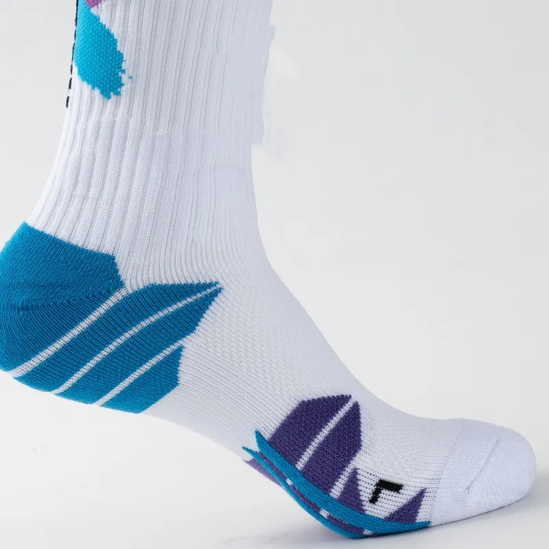 Xianghui White 100 Cotton Wholesale Men's Crew Sport Socks
