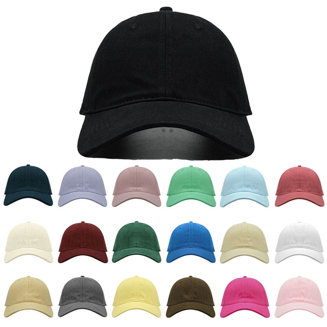 Custom 6 Panel Cotton Baseball Cap with Embroidered Logo Adjustable Outdoor Sports Dad Hat
