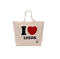 Customize Logo Canvas Fabric Reusable Shopping Bag Supermarket Portable Polyester Bag