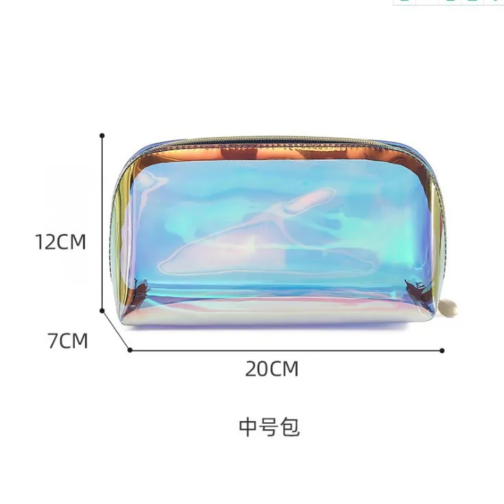 Xianghui Wholesale Laser TPU Transparent Portable Storage Multi-Functional Cosmetic Makeup Bags
